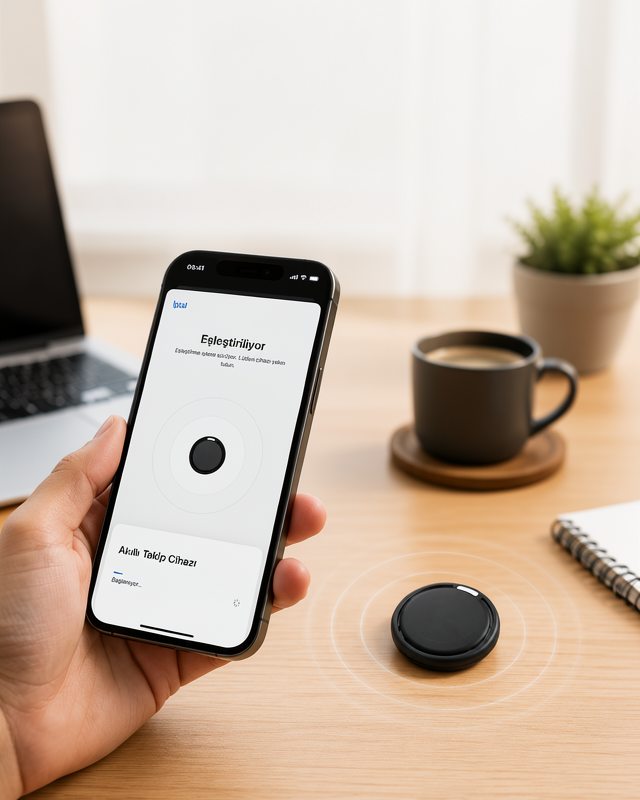 Uzun Pil Ömürlü AirTag Akıllı Eşya Takip Cihazı İOS ve Android Uyumlu