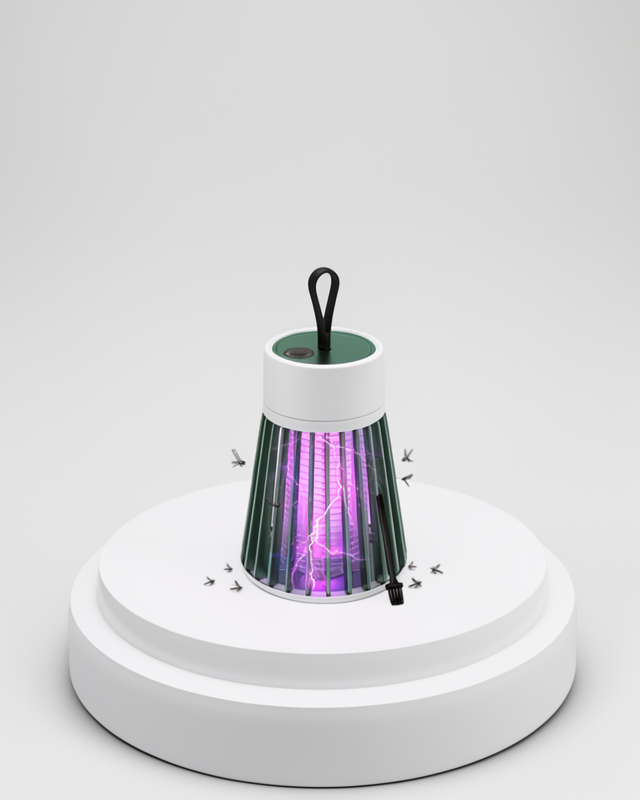 LED Işıklı Elektrikli Böcek Öldürücü 2'si 1 Arada