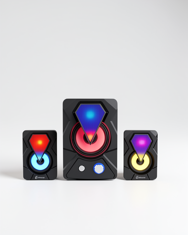 Renkli LED Işıklı Hoparlör