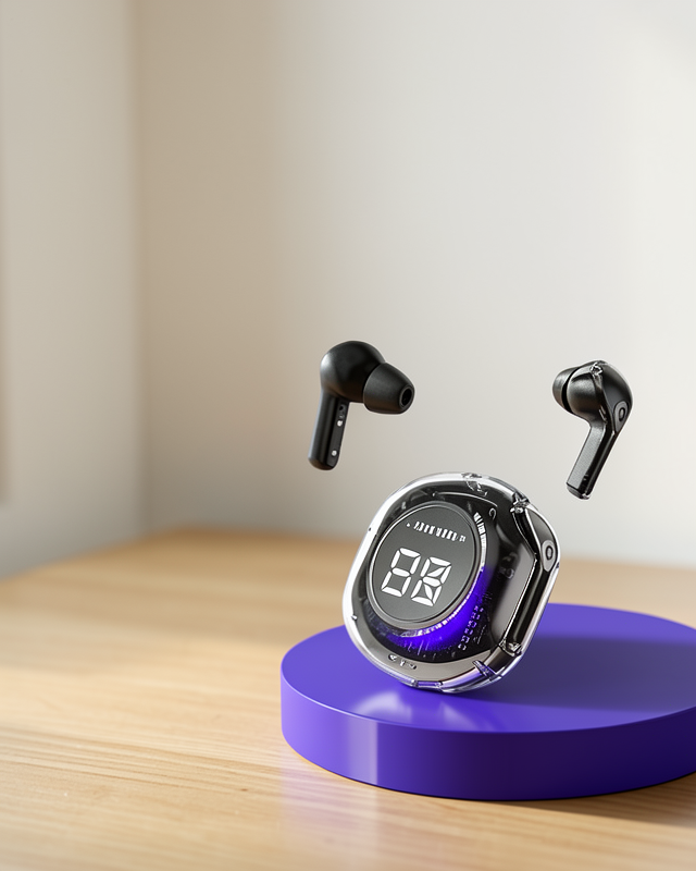 Kablosuz Dokunmatik 5.3 Bluetooth Kulaklık Dijital Göstergeli Yeni Nesil