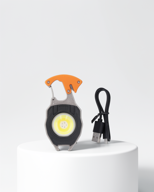 Anahtarlık Fener Çok İşlevli USB Şarjlı LED Işığı