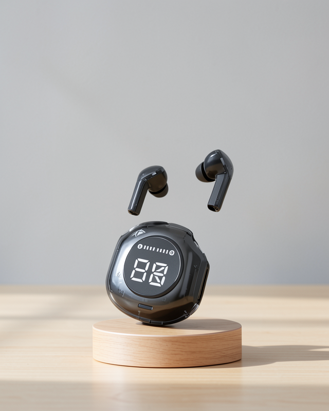 Dokunmatik 5.3 Kablosuz Yeni Nesil Bluetooth Kulaklık Dijital Göstergeli