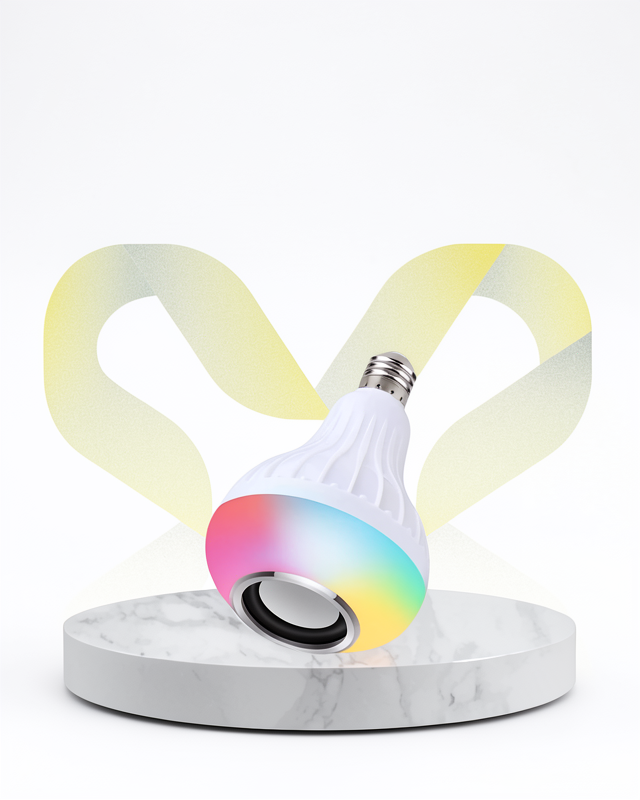 LED Ampul 12W Bluetooth Hoparlör ile Enerji Tasarruflu