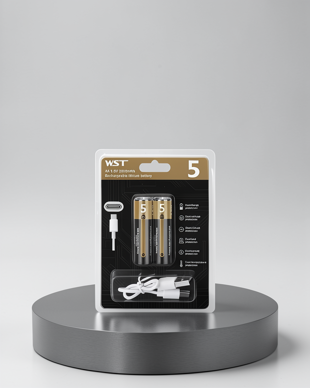 AA USB Type-C Pil | Tekrar Şarj Edilebilir | 1000+ Döngü | 1.5V Sabit Voltaj