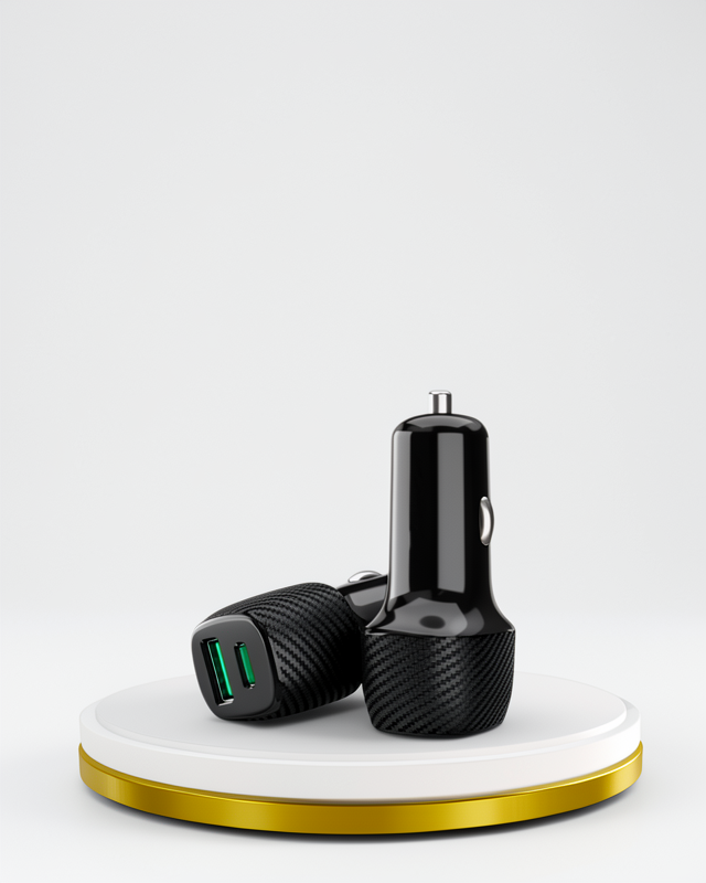 USB & Type-C Çakmaklık Şarj Adaptörü 3A Güç Kapasitesiyle