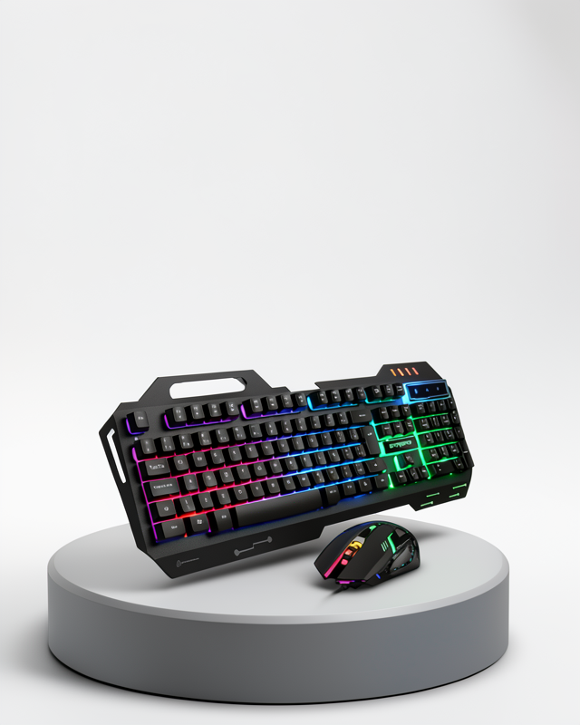 PG8018 Mekanik Klavye ve Mouse Seti – LED Aydınlatma ile Oyun Performansı