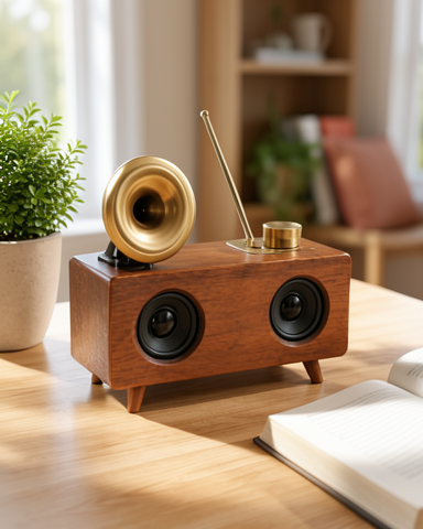 Yeni Nesil Yüksek Ses Kaliteli Şarjlı Bluetooth Nostaljik Radyo