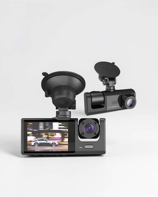 3 Kameralı Dashcam Sistemi – G-Sensör, Park Koruması ve Geri Görüş Desteği