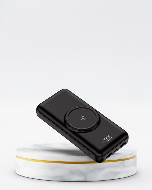 10000mAh Powerbank - Kablolu ve Kablosuz, iPhone ve Android Uyumlu