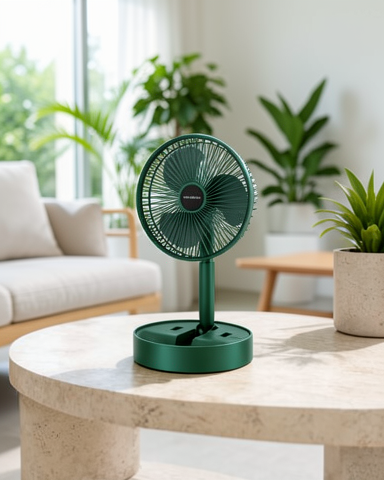 3 Kademeli Hız Ayarlı Taşınabilir Katlanabilir Şarjlı Mini Fan