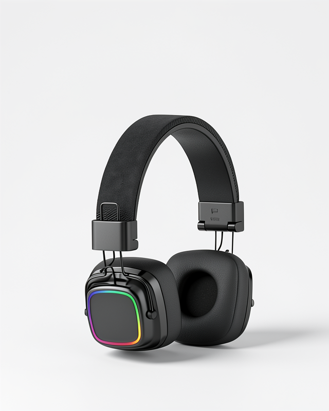 Bluetooth Kulak Üstü Kulaklık MT965, Kablosuz RGB Işıklı ve Katlanabilir