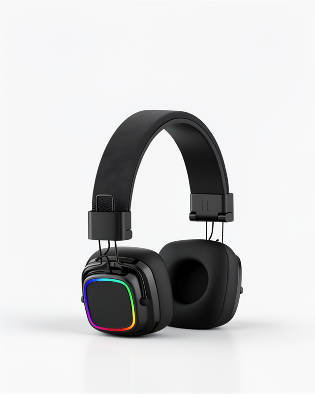 Kablosuz Kulaklık Bluetooth 5.3 Rainbow Işıklı Kulak Üstü