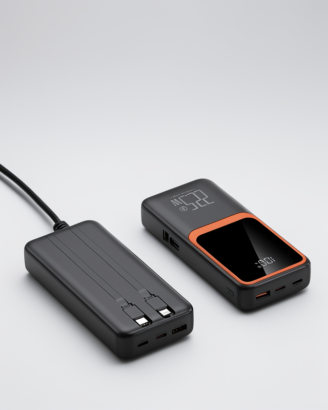 Hızlı Şarj Destekli 20000 mAh Taşınabilir Powerbank | Çok Kablolu (22.5W)