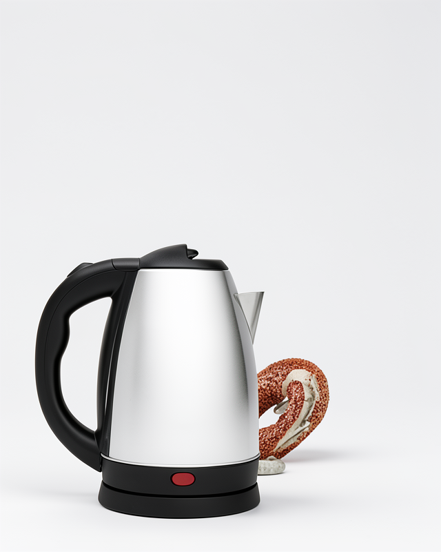 Kettle C F Tipi 220-240V Elektrik Kablolu Paslanmaz Çelik Otomatik Kapanma