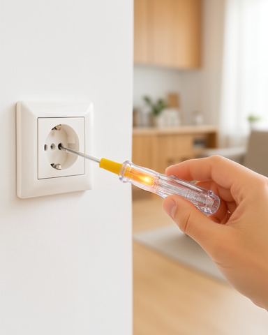 Korozyona Dirençli Nikel Kaplamalı 110-220V Elektrik Test Kalemi