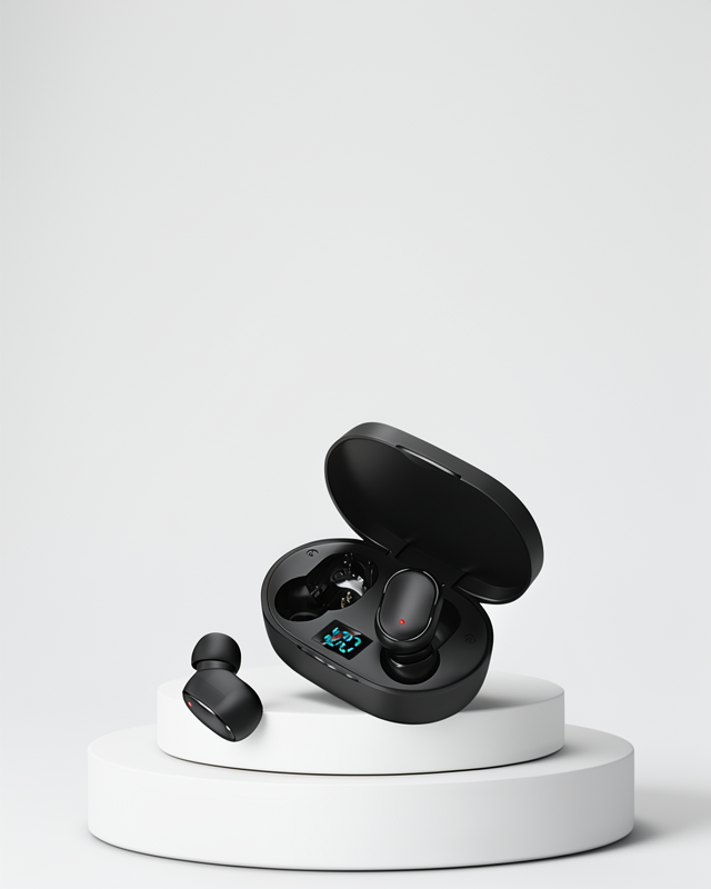 Kablosuz TWS Bluetooth Kulaklık, Çağrı Cevaplama ve Dijital Göstergeli