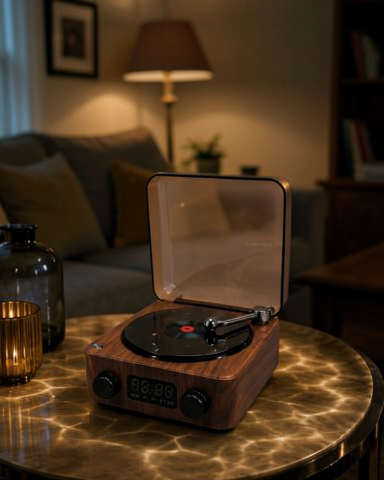 Dijital Saat, Bluetooth Hoparlör ve Gece Lambası Özellikli Çok Amaçlı Cihaz