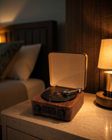 Çok Fonksiyonlu Su Dalgası Işıklı Dijital Saatli Bluetooth Hoparlör Gece Lambası