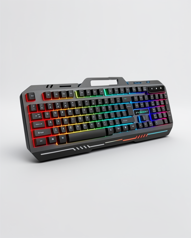 Siyah PG8018 Işıklı Mekanik Gaming Klavye ve Mouse Seti