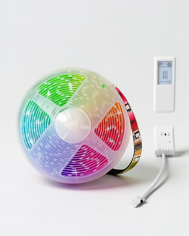 10 Metre Uzunluğunda İç Mekan Tasarımı için RGB Neon Şerit Led Lamba