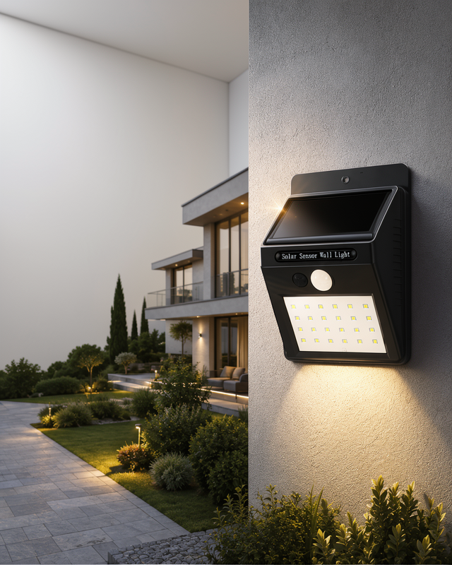 Güneş Enerjili Güvenlik Lambası 144 LED ile Geniş Aydınlatma Alanı