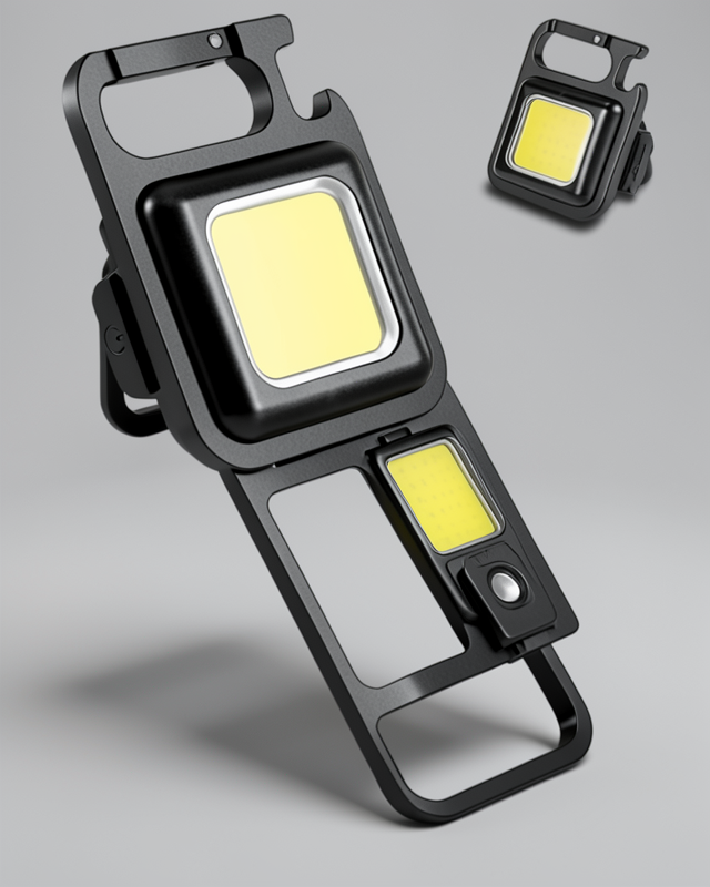 Taşınabilir Mini Led Işık USB Şarjlı Cep El Feneri Işıldak Çok Fonksiyonlu