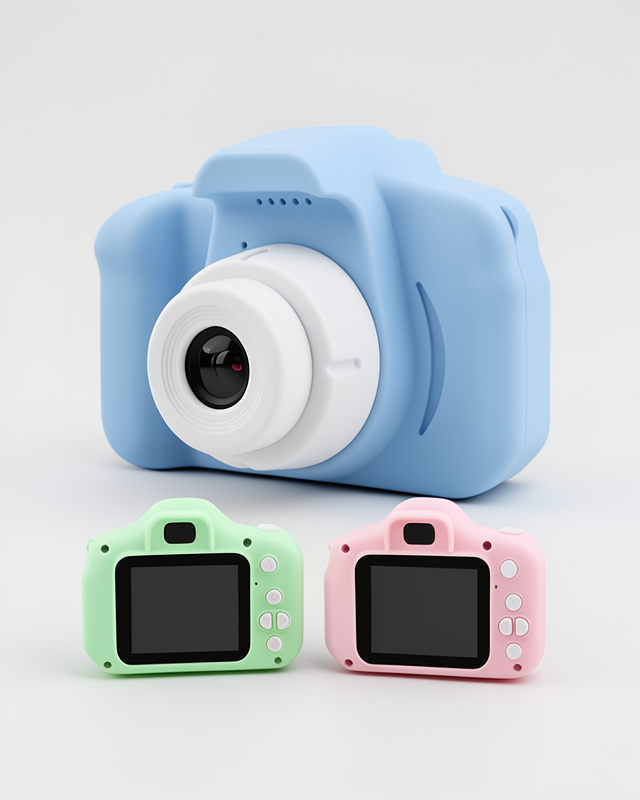 Mini Çok Renkli Fotoğraf Makinesi, Çocuklar İçin Fotoğraf ve Video Çeker