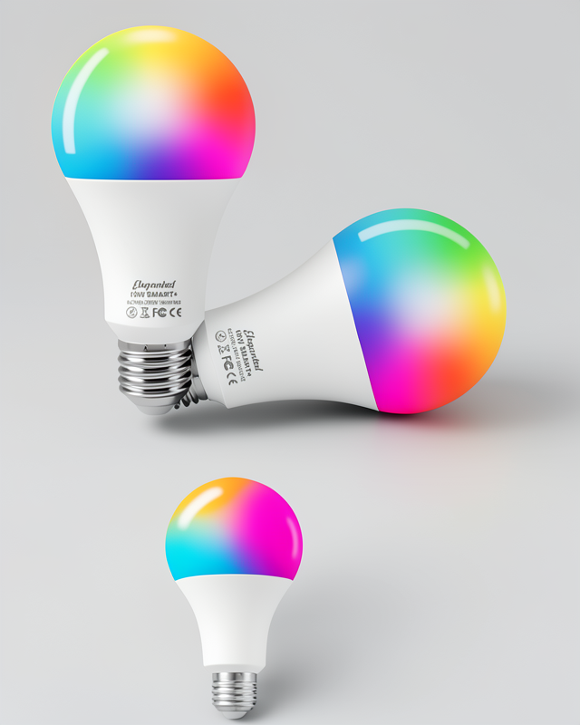 RGB LED Ampul Beyaz Lamba ve Renkli Ampul, Ayarlanabilir Parlaklık
