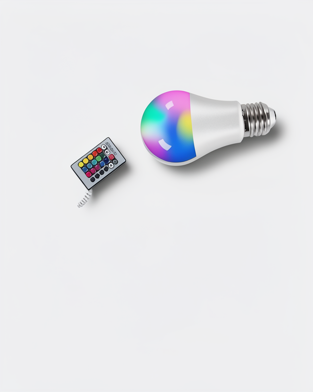 RGB Led Lamba Kumandalı Ambiyans Aydınlatma - 10 Watt
