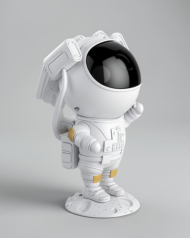 Gökyüzü Kumandalı Aydınlatma Lambası ve Astronot Şeklinde Bluetooth Hoparlör