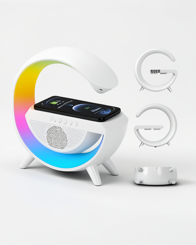 Taşınabilir G Şeklinde Powerbankli Yeni Nesil Bluetooth Hoparlör Speaker 5.0