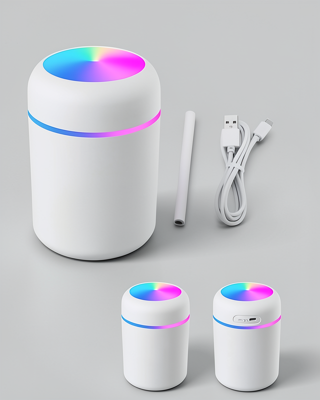 USB Dekoratif Nemlendirici Led Işıklı Buhar Makinesi Hava Nemlendirici