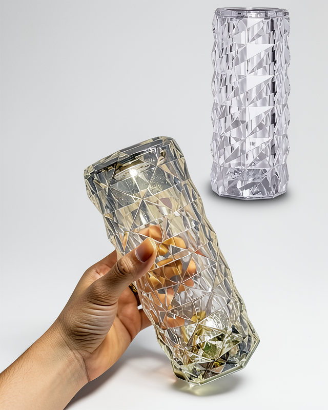 Dokunmatik Sensörlü Kristal Masa Lambası, Şarjlı USB Masa Lambası