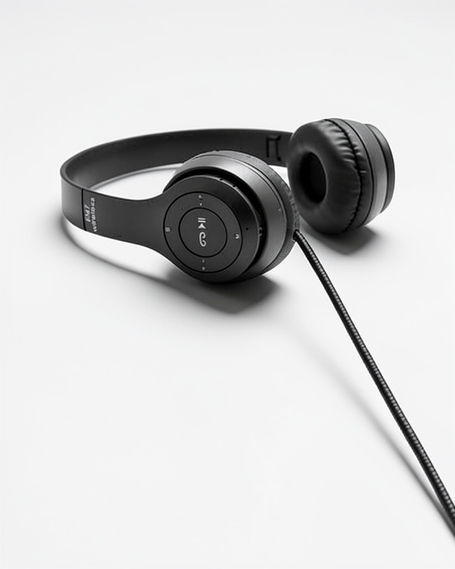 Kablosuz Bluetooth Kulaklık Siyah Wireless 5.0 Kulak Üstü Uzun Süreli Pil