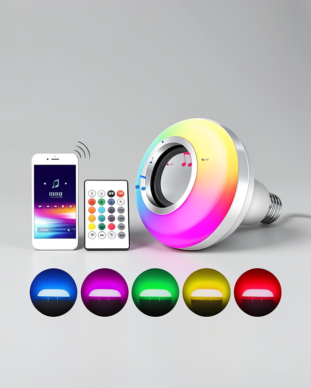 Akıllı Rgb Led Işık Ses Bombası Ampül Görünümlü Bluetooth Hoparlör