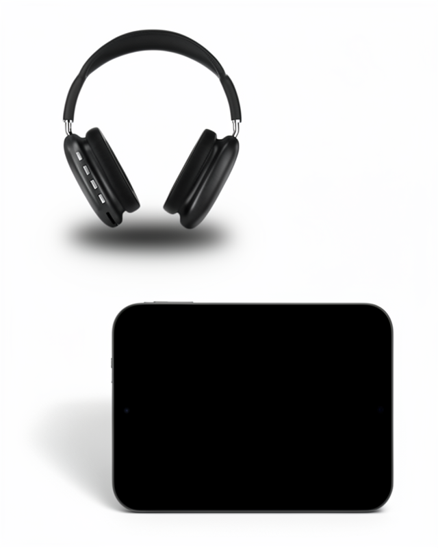 Yumuşak Süngerli SD Kart Girişli Kablosuz Bluetooth Kulaklık
