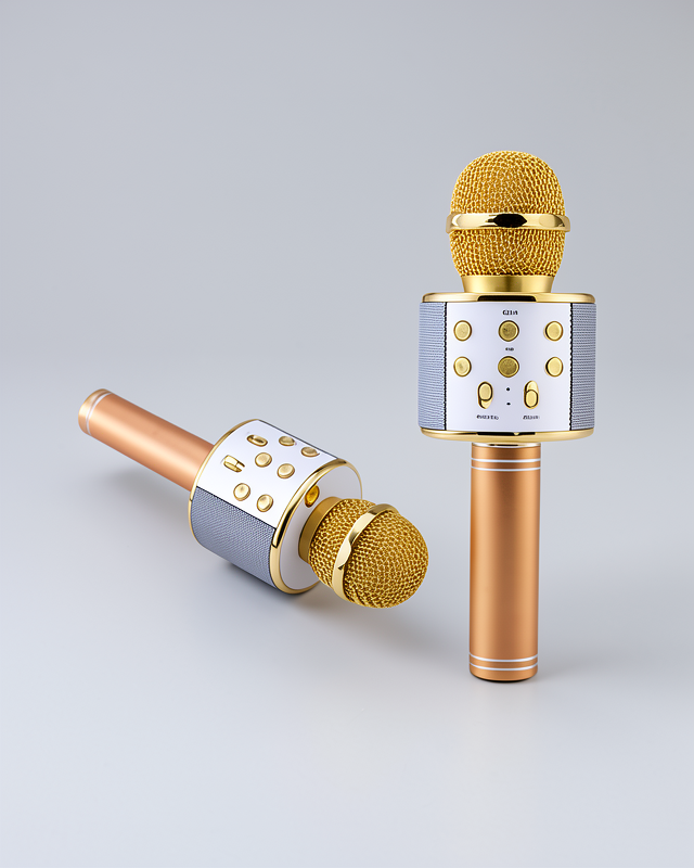 Bluetooth Hoparlör Karaoke Mikrofonlu, Dahili Hoparlör, SD-USB-AUX Girişli