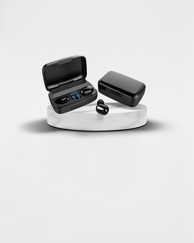Kablosuz TWS Stereo Bluetooth 5.0 Dijital Göstergeli Kulaklık