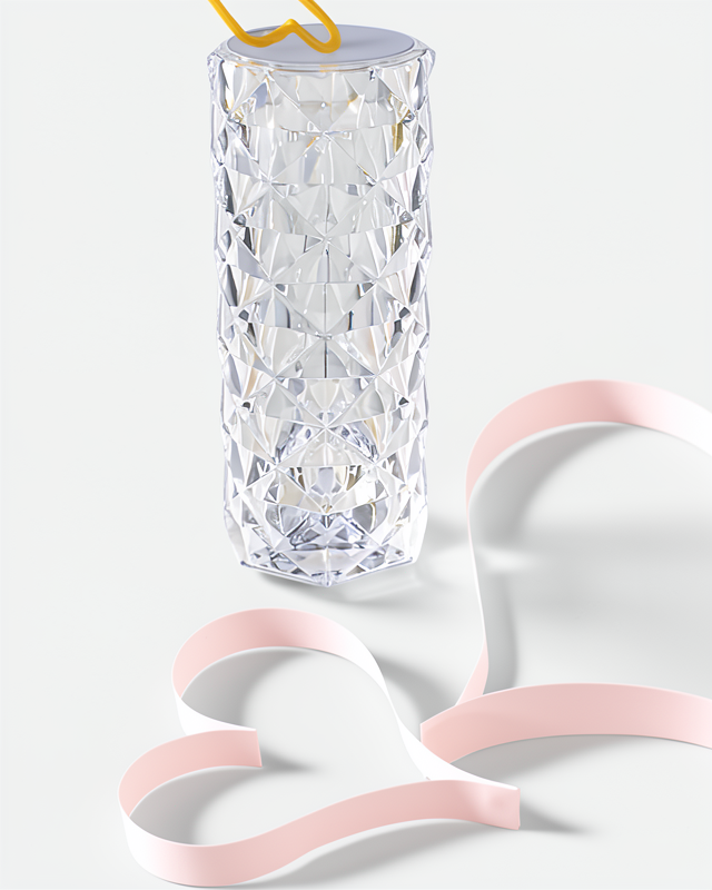 USB Şarjlı Gece Lambası Sevgiliye Hediye Kristal Lamba Sevgililer Günü İçin