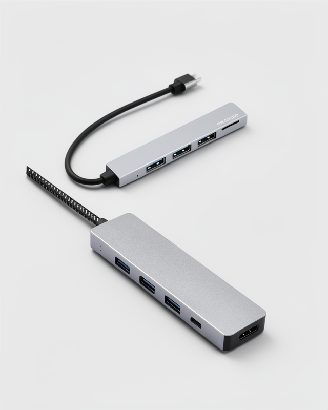 USB Type-C 8 In 1 Hub Dönüştürücü Çoklayıcı - Macbook Pro/Air Uyumlu