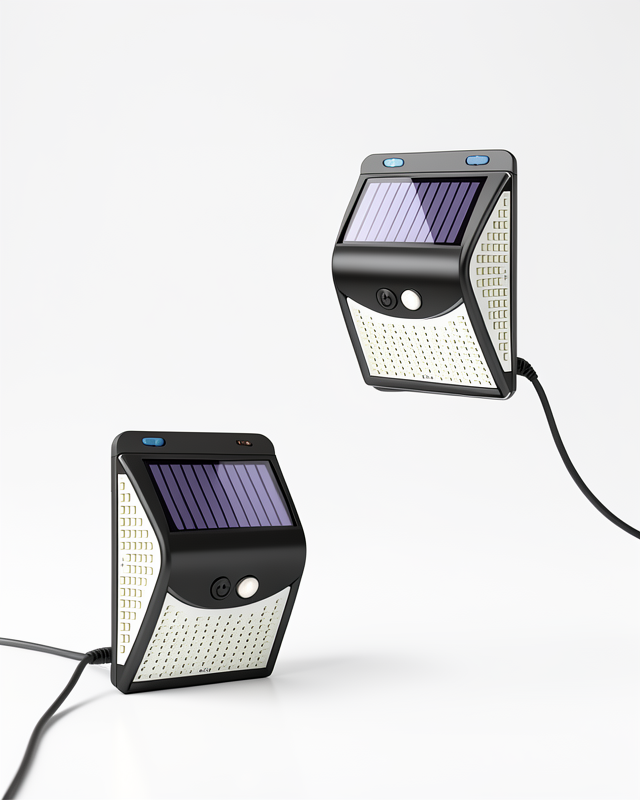 20 LED Işık ile Güneş Enerjili Duvar Lambası Bahçe Sensörlü