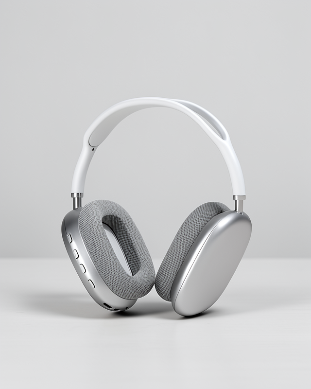 Beyaz P9 Plus Kablosuz Mikrofonlu Kulak Üstü Bluetooth Kulaklık