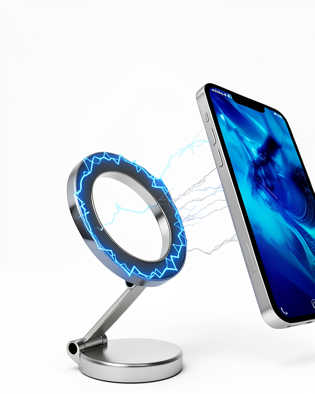 Araç İçi Katlanabilir Manyetik Telefon Tutucu, Tüm Arabalarla Uyumlu