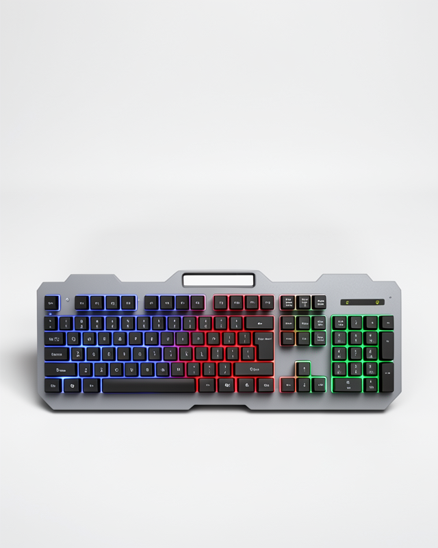 RGB Işıklı Q Klavye ve Mouse Seti Kablolu Mouse Hediyeli