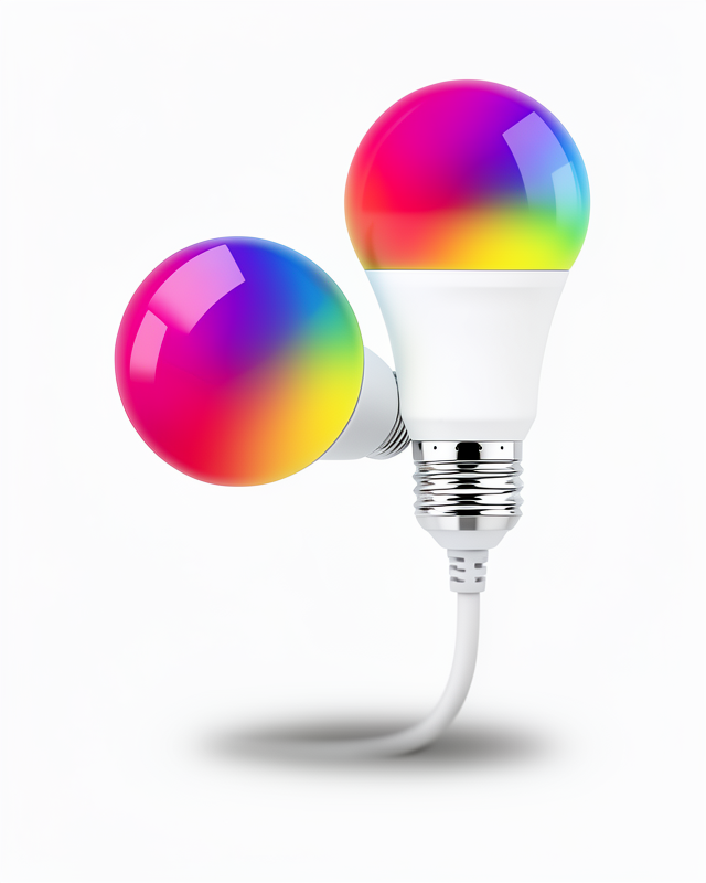 RGB Işıklı 100W Led Işık, Enerji Tasarruflu Led Ampul