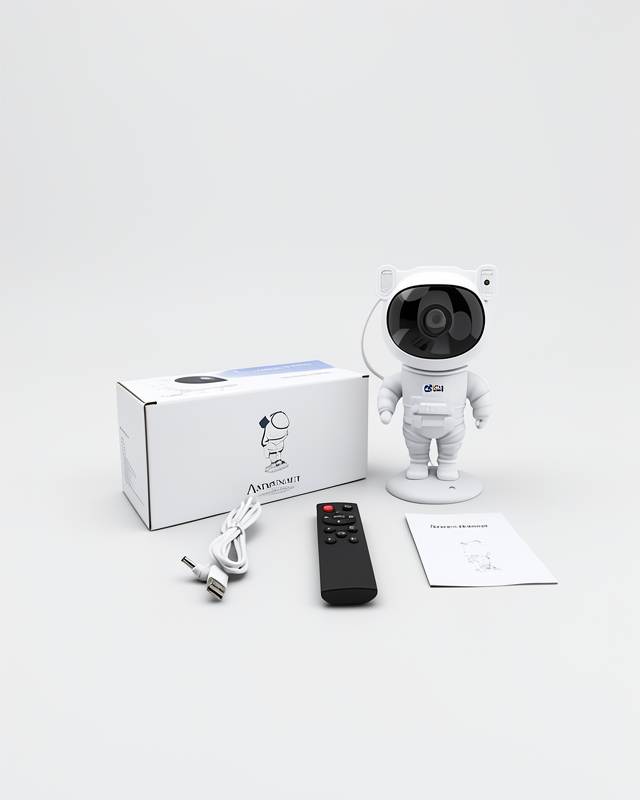 Sevimli Astronot Lamba Speaker, Çocuklara Özel Projeksiyon