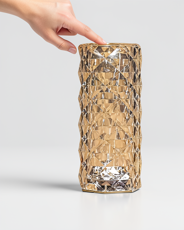 Kumandalı Kristal Masa ve Gece Lambası