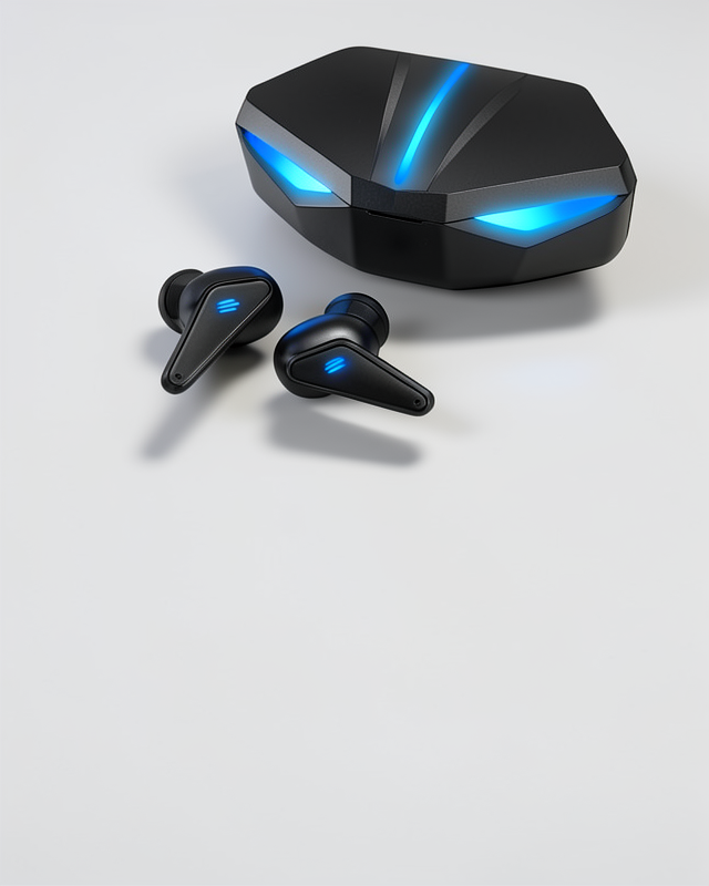 Kablosuz Bluetooth Oyuncu Kulaklığı Led Işıklı ve ANC Özellikli
