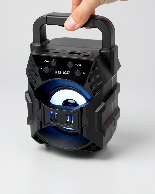 Taşınabilir Işıklı Bluetooth Hoparlör Müzik ve Renkli Işık
