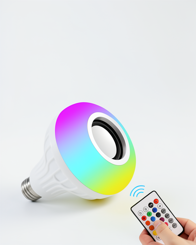 Dayanıklı ve Uzun Süreli Bluetooth Hoparlör, Lamba Led Modeli